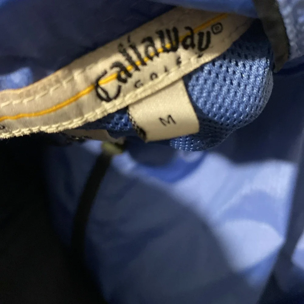 Vintage Callaway Golf Rip stop Microfiber Full Zip Windbreaker Jacket Men's Med